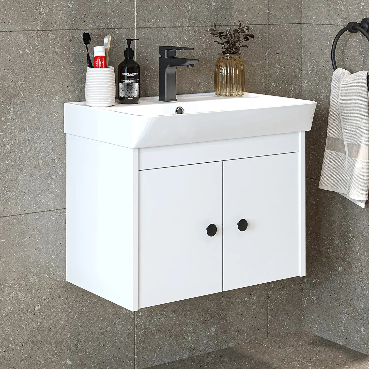 Lavabolu Banyo Dolabı - Ada - Roomartbanyo dolabı2669