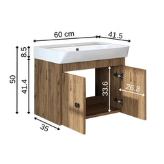 Lavabolu Banyo Dolabı - Ada - Roomartbanyo dolabı2670