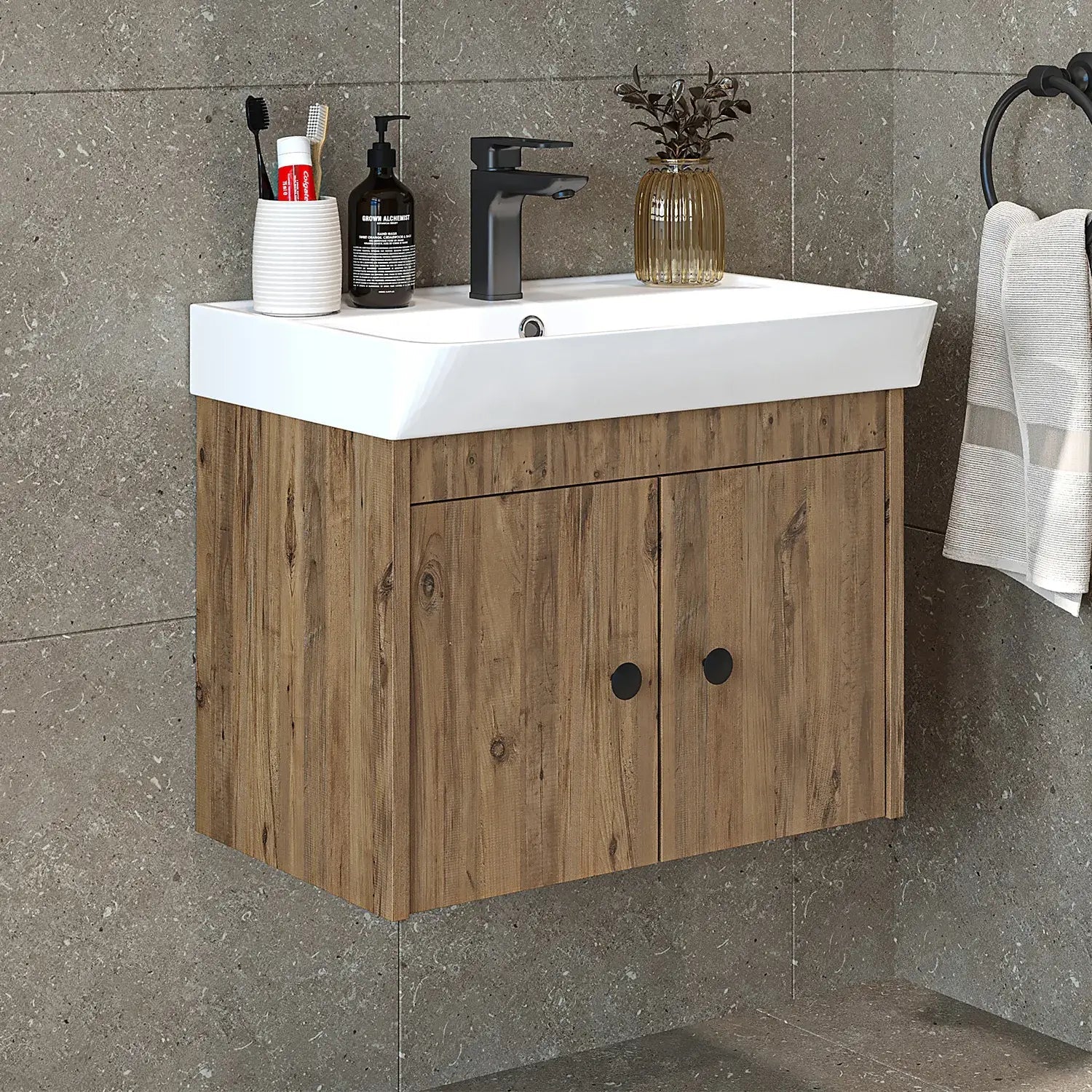 Lavabolu Banyo Dolabı - Ada - Roomartbanyo dolabı2670
