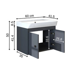 Lavabolu Banyo Dolabı - Ada - Roomartbanyo dolabı2671