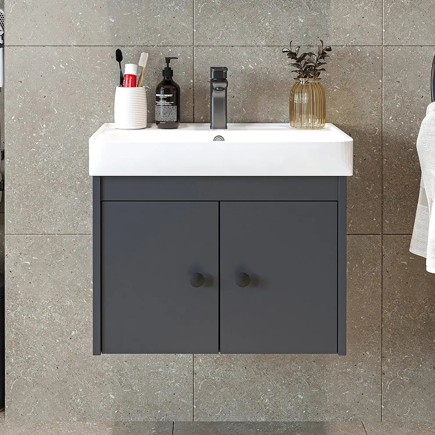 Lavabolu Banyo Dolabı - Ada - Roomartbanyo dolabı2671