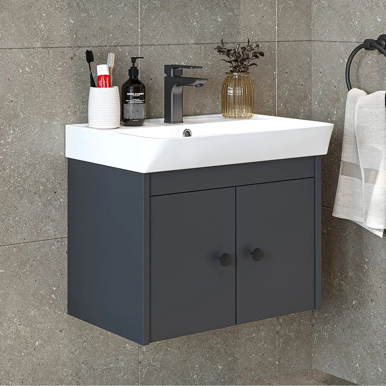 Lavabolu Banyo Dolabı - Ada - Roomartbanyo dolabı2671