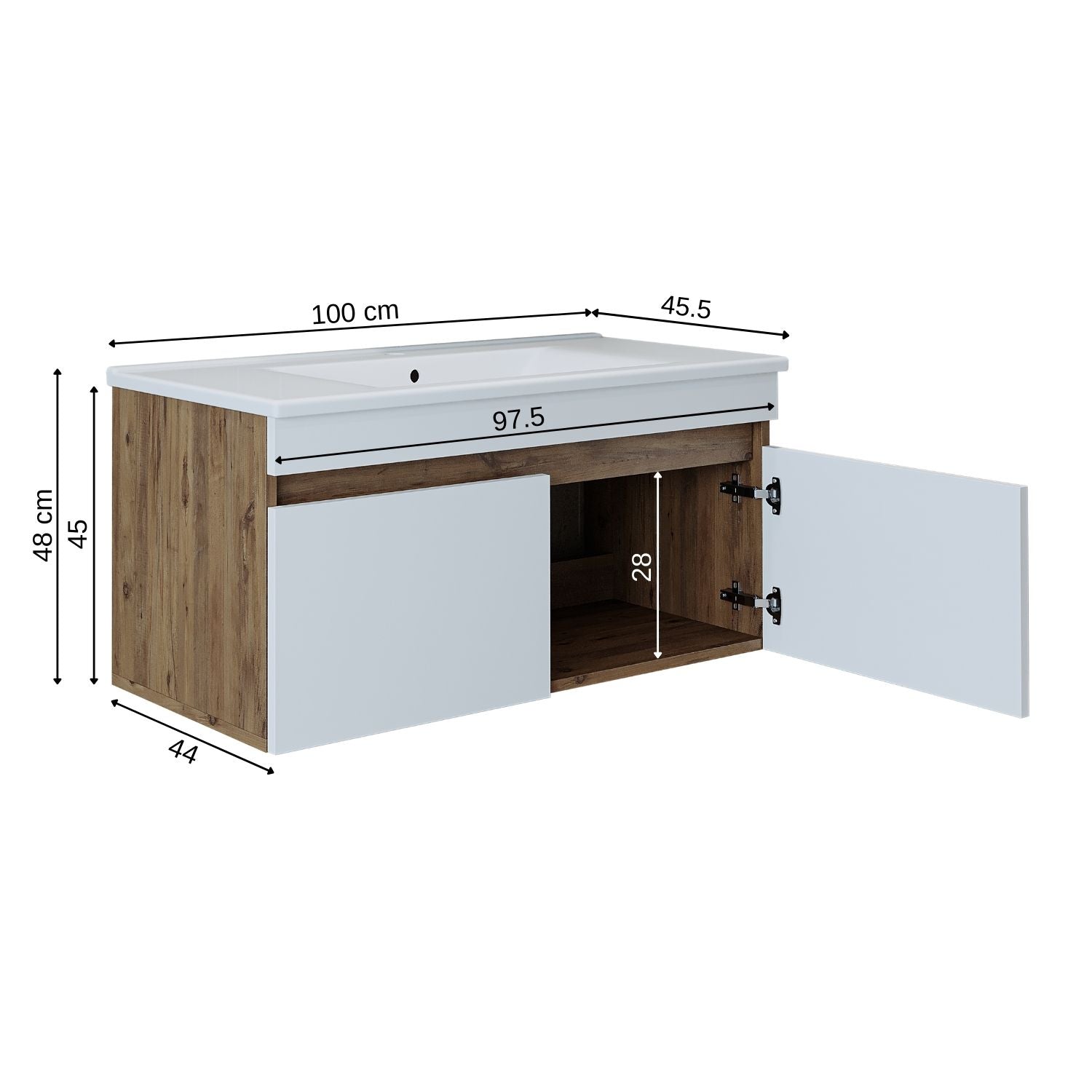 Lavabolu Banyo Dolabı - Atria - Roomartstore.com.trbanyo dolabı1904