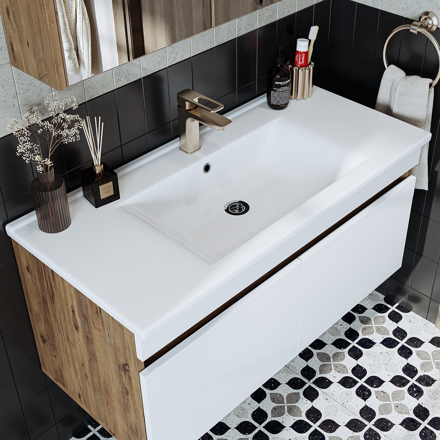 Lavabolu Banyo Dolabı - Atria - Roomartstore.com.trbanyo dolabı1904