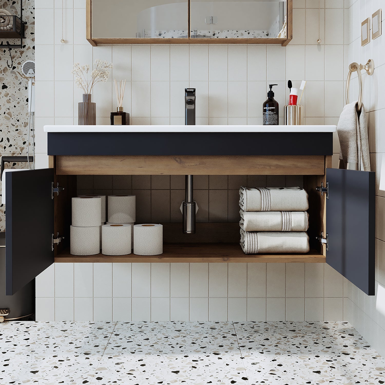 Lavabolu Banyo Dolabı - Atria - Roomartstore.com.trbanyo dolabı1913