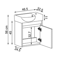 Lavabolu Banyo Dolabı - Leo - Roomartstore.com.trbanyo dolabı2340
