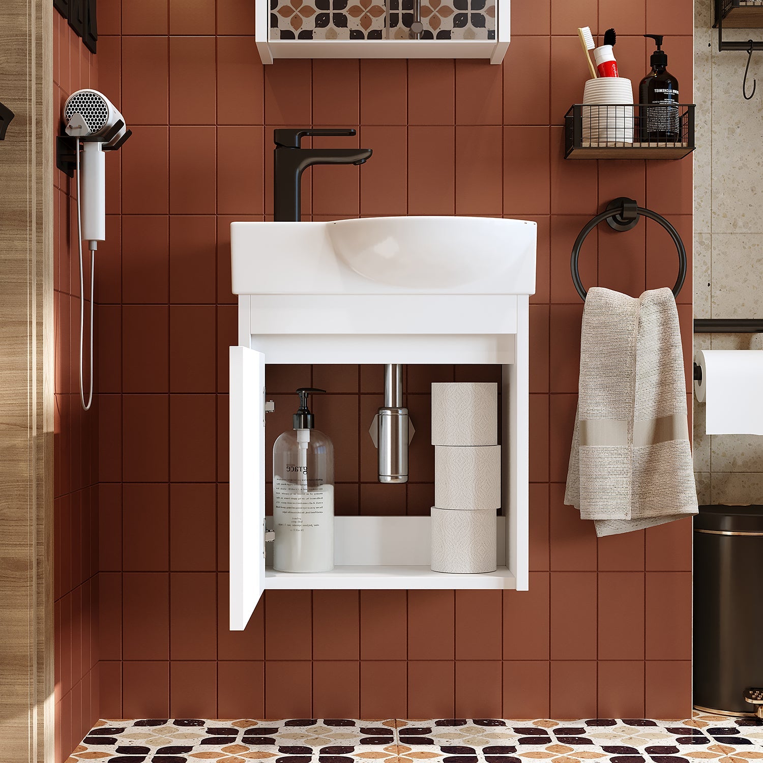 Lavabolu Banyo Dolabı - Leo - Roomartstore.com.trbanyo dolabı2343