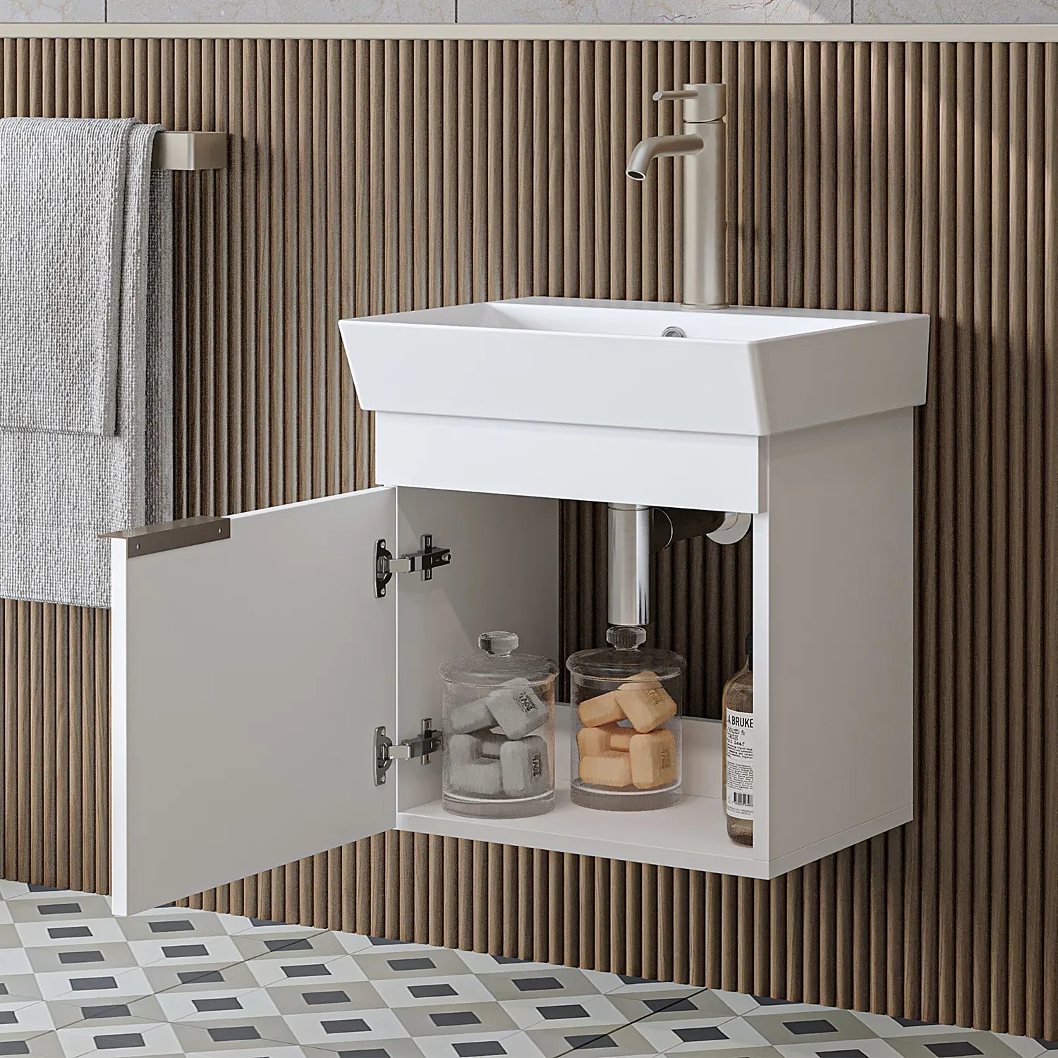 Lavabolu Banyo Dolabı - Likya - Roomartbanyo dolabı2877