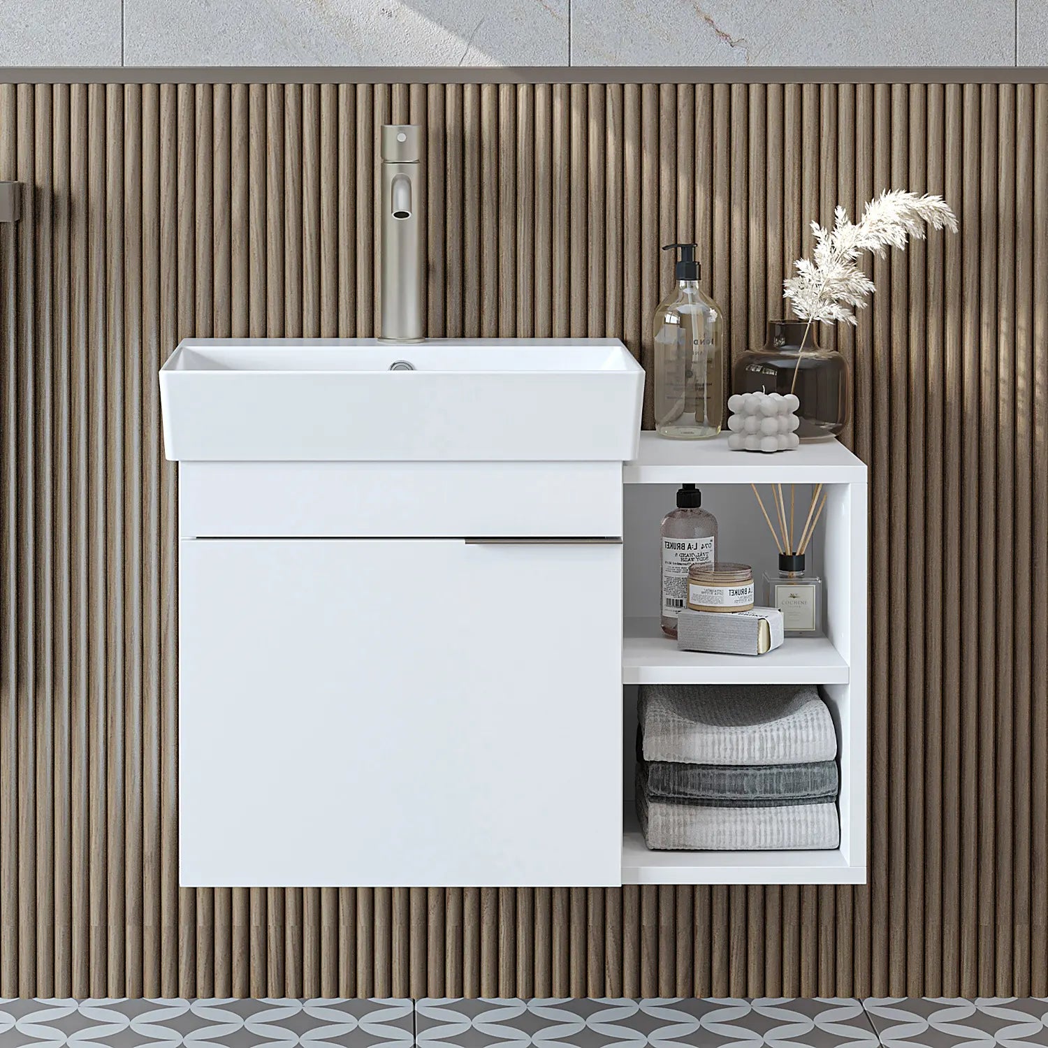 Lavabolu Banyo Dolabı - Likya - Roomartbanyo dolabı2879