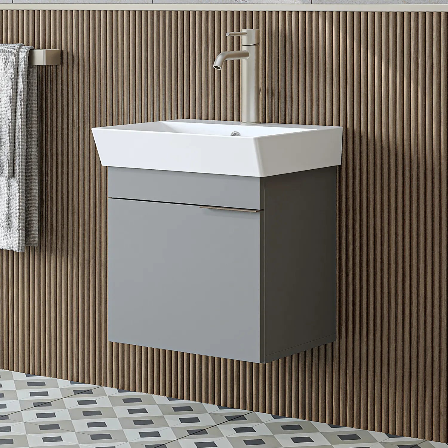 Lavabolu Banyo Dolabı - Likya - Roomartbanyo dolabı2881