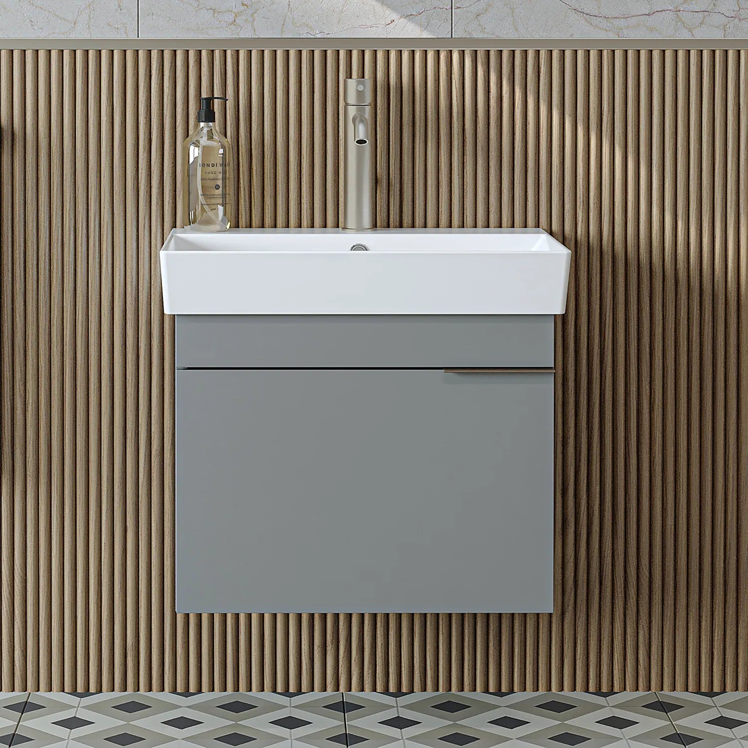 Lavabolu Banyo Dolabı - Likya - Roomartbanyo dolabı2882