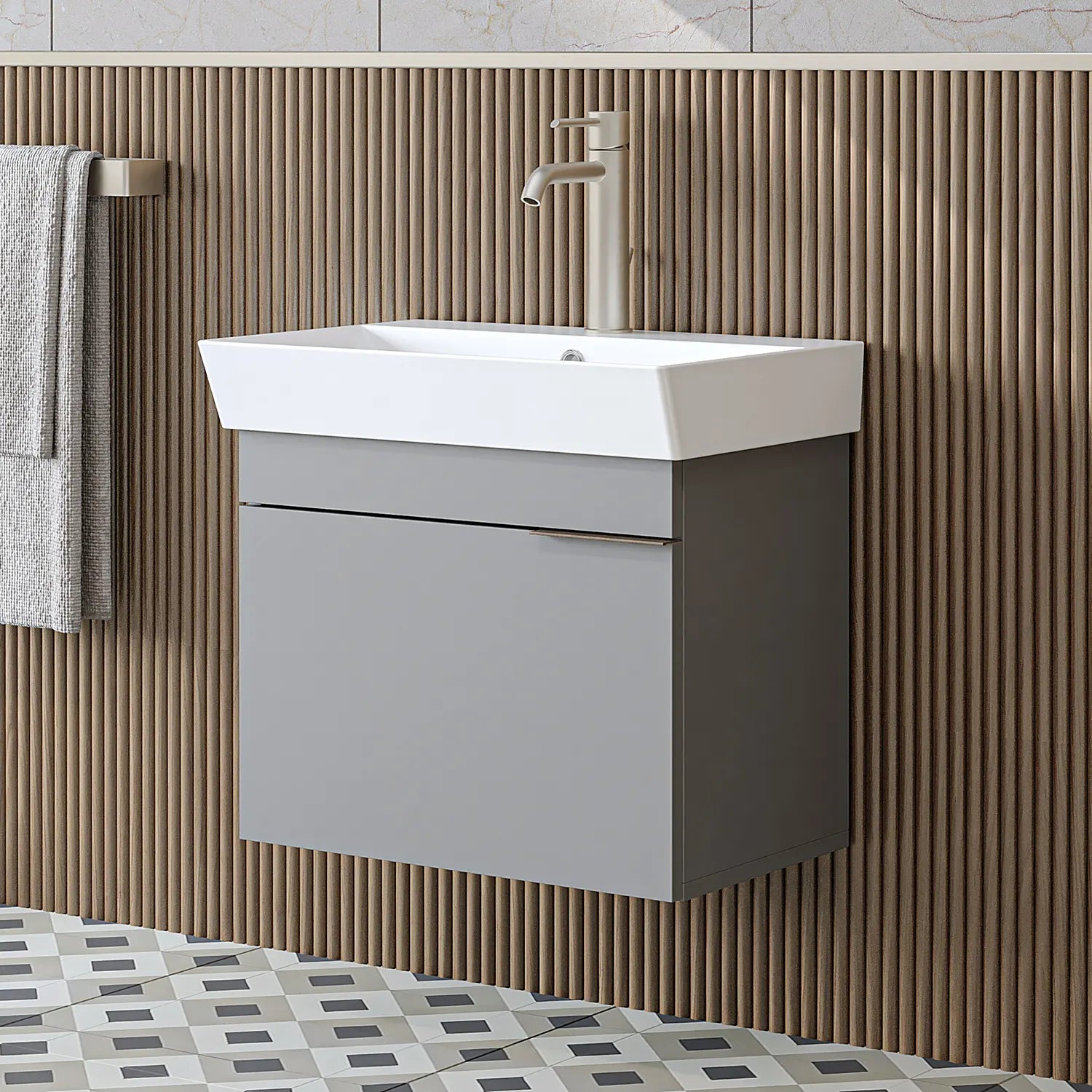 Lavabolu Banyo Dolabı - Likya - Roomartbanyo dolabı2882