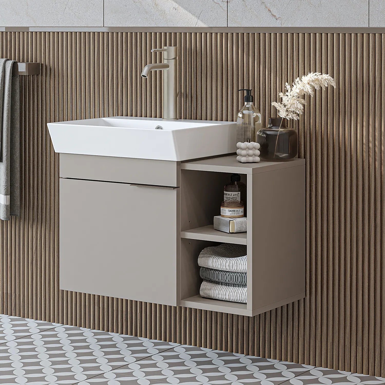 Lavabolu Banyo Dolabı - Likya - Roomartbanyo dolabı2887