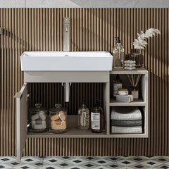 Lavabolu Banyo Dolabı - Likya - Roomartbanyo dolabı2888