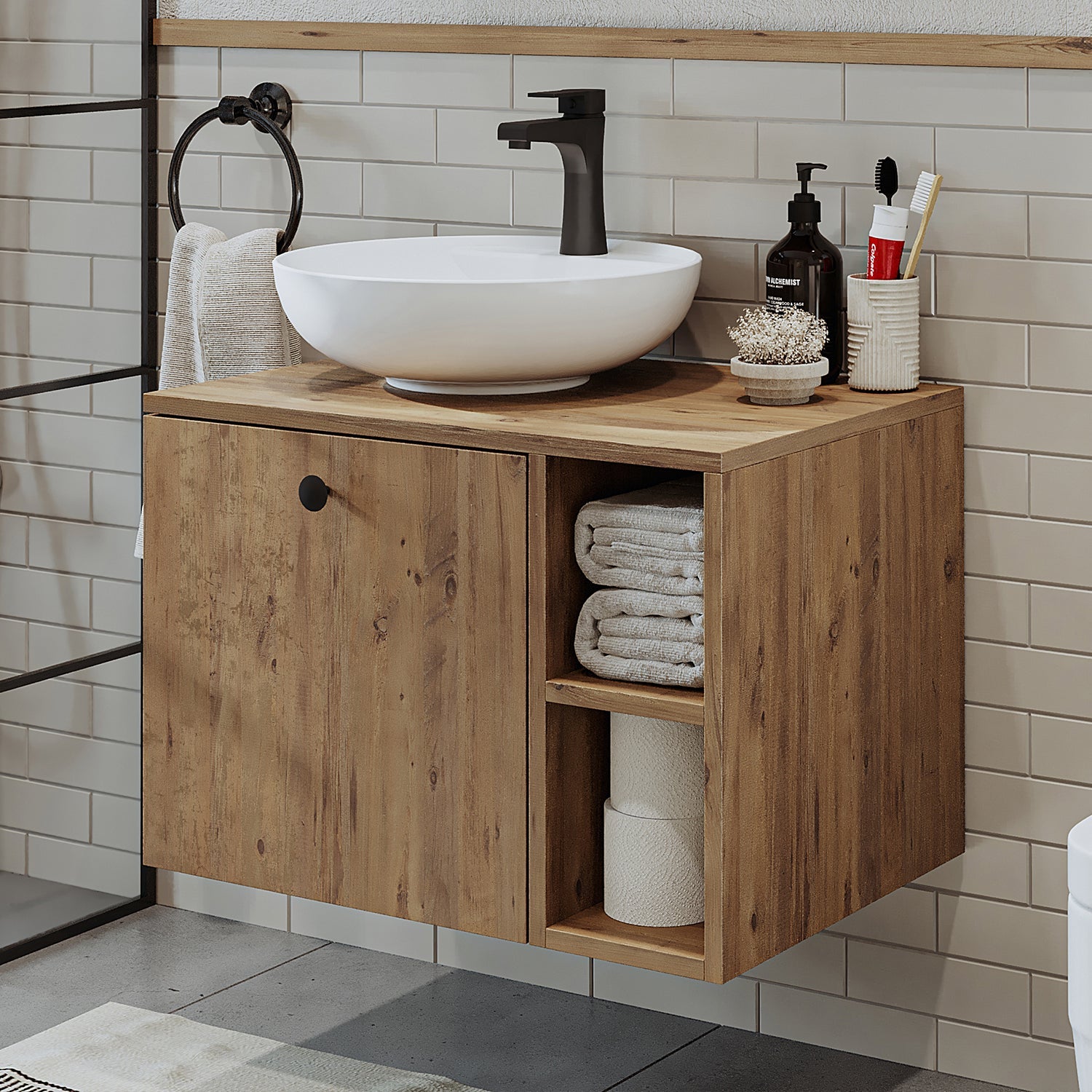 Lavabolu Banyo Dolabı - Lotus - Roomartstore.com.trbanyo dolabı2458