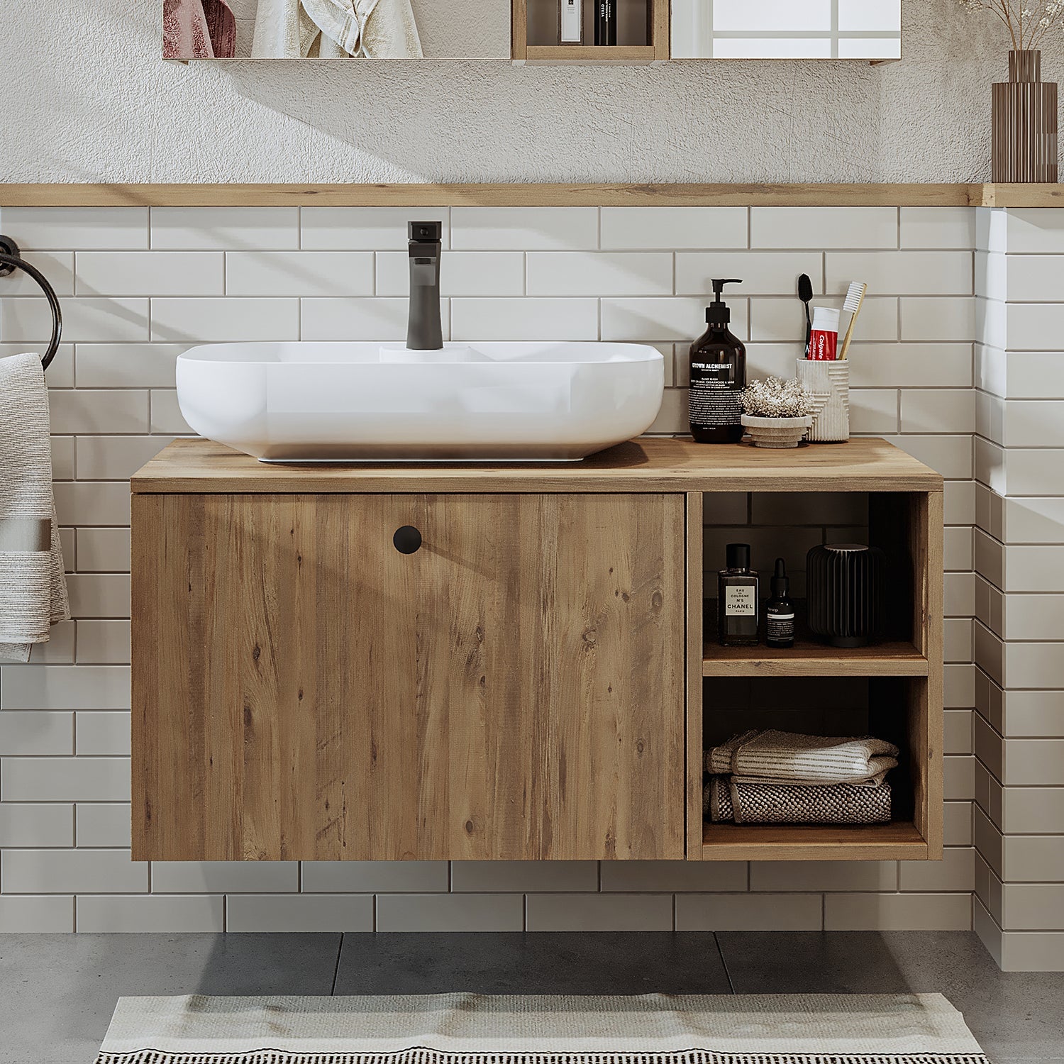 Lavabolu Banyo Dolabı - Lotus - Roomartstore.com.trbanyo dolabı2517