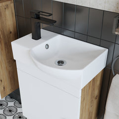 Lavabolu Banyo Dolabı Takımı 2li Set - Punto - Roomartstore.com.tr2596