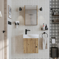 Lavabolu Banyo Dolabı Takımı 2li Set - Punto - Roomartstore.com.tr2604