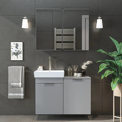 Sepetli Banyo Dolabı 2li Set - Dubai - Roomartbanyo dolabı2985