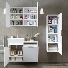 Sepetli Banyo Dolabı 3lü Set - Dubai - Roomartbanyo dolabı2993