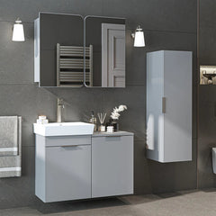 Sepetli Banyo Dolabı 3lü Set - Dubai - Roomartbanyo dolabı2994