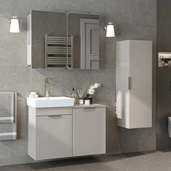 Sepetli Banyo Dolabı 3lü Set - Dubai - Roomartbanyo dolabı2995