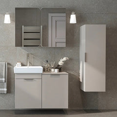Sepetli Banyo Dolabı 3lü Set - Dubai - Roomartbanyo dolabı2995