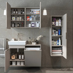 Sepetli Banyo Dolabı 3lü Set - Dubai - Roomartbanyo dolabı2995