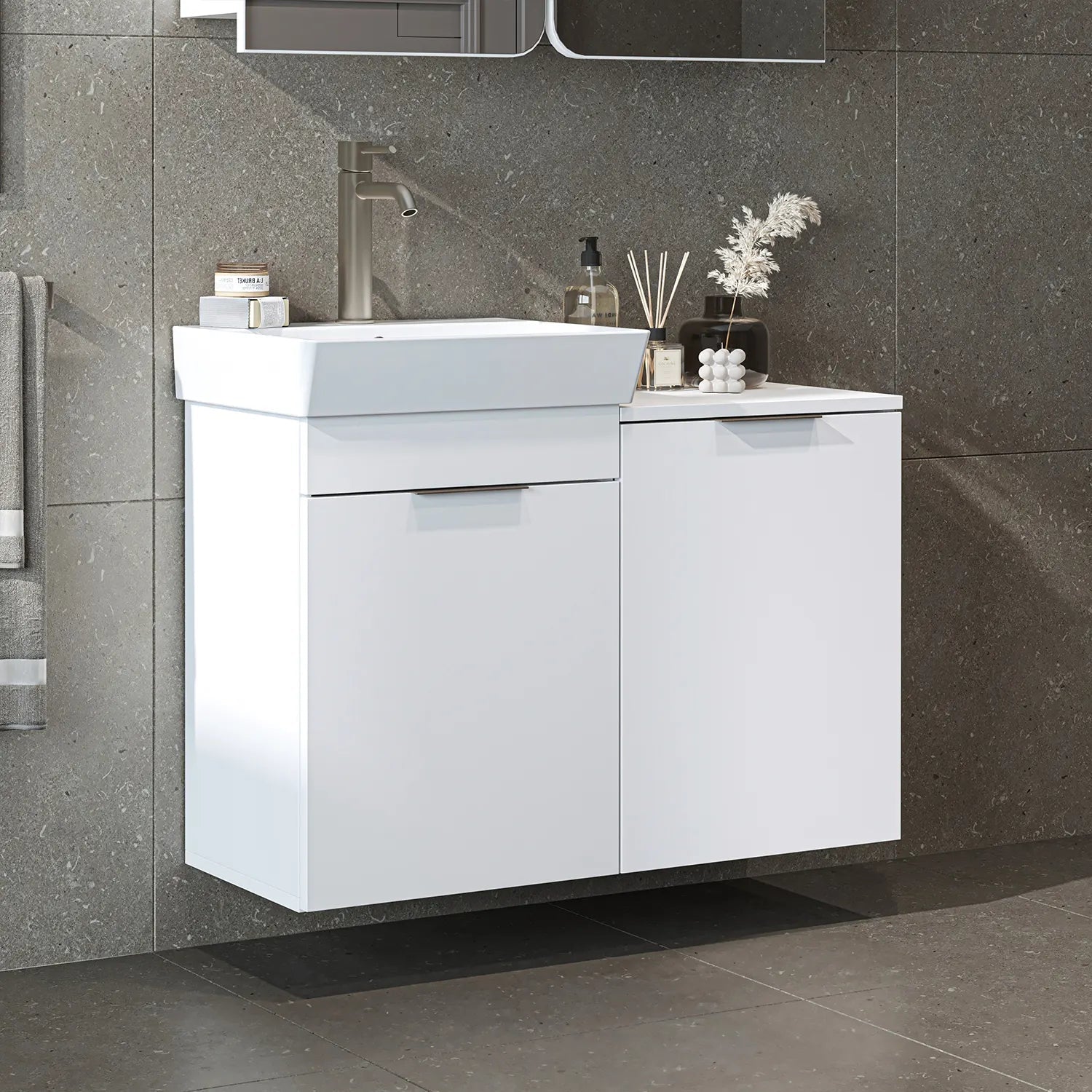 Sepetli Lavabolu Banyo Alt Dolabı - Dubai - Roomartbanyo dolabı2980
