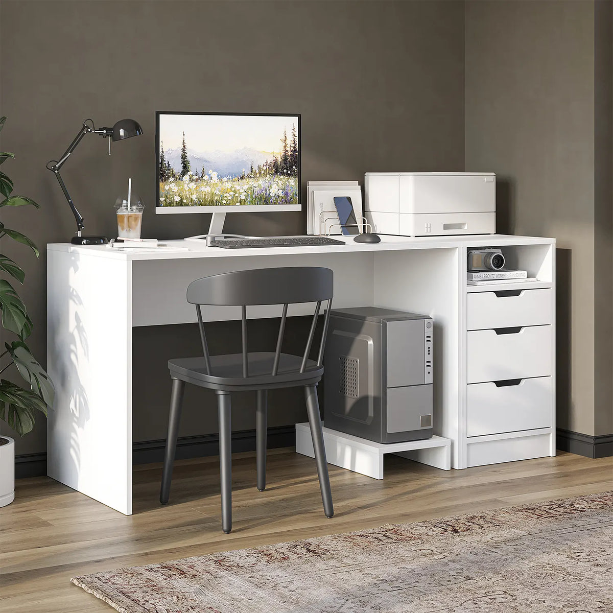 Mode 3 Çekmeceli Kesonlu Çalışma Masası , Çalışma Ofis Masası , Bilgisayar Masası