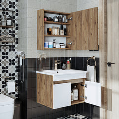 Lavabolu Banyo Dolabı 2li Set - Atria