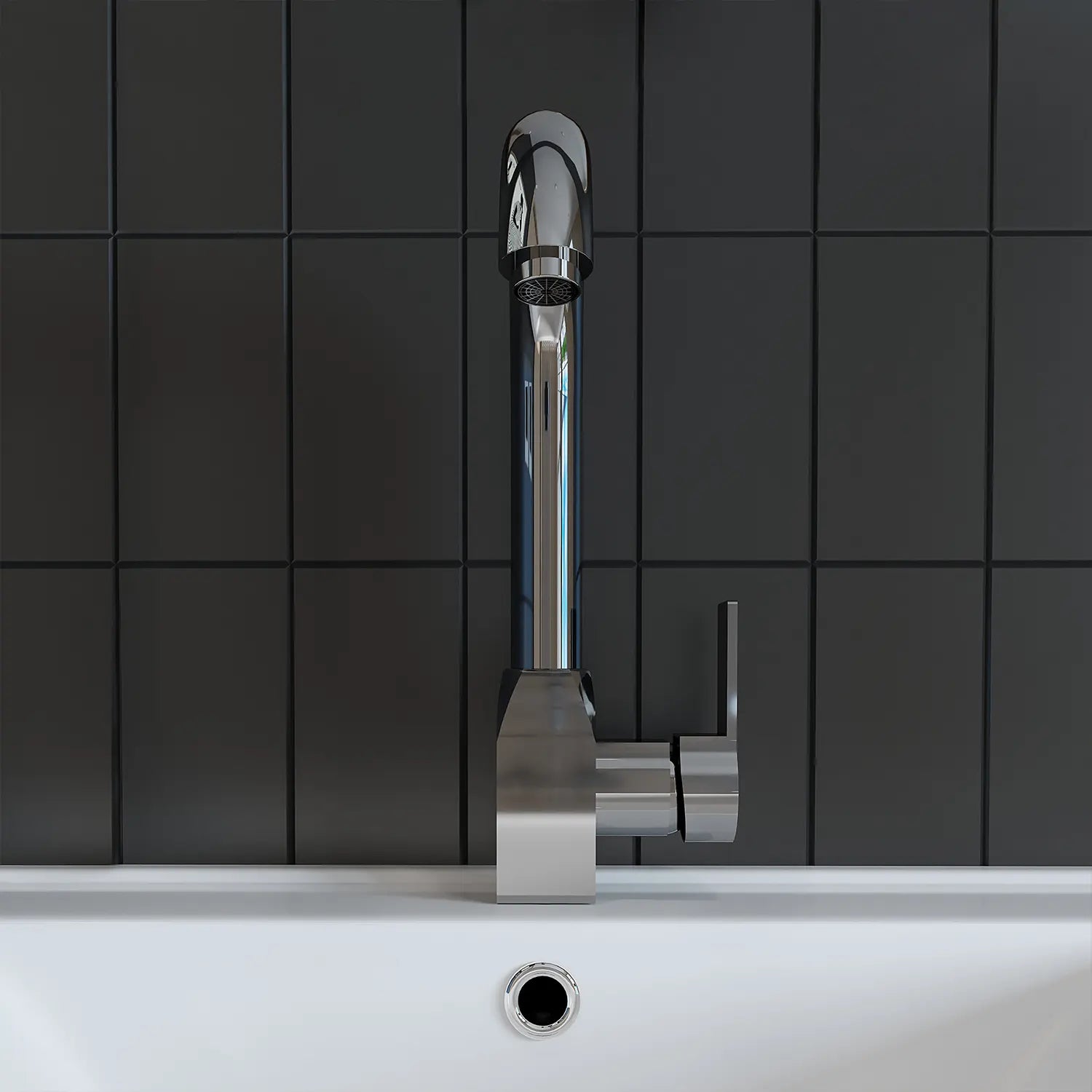 Kısa Kuğu Lavabo Bataryası - BT106
