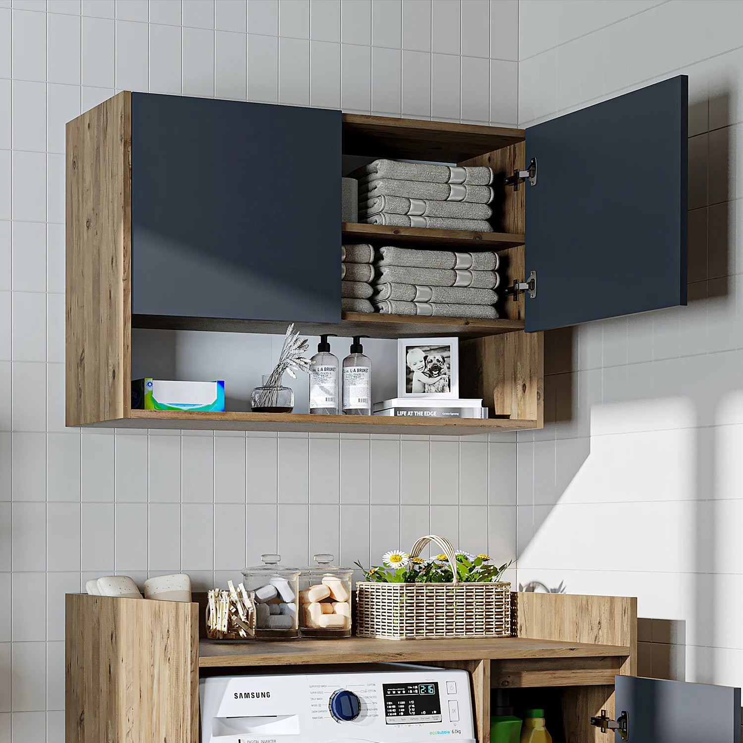 Çamaşır Makinesi Üst Dolabı - Derin-100cm
