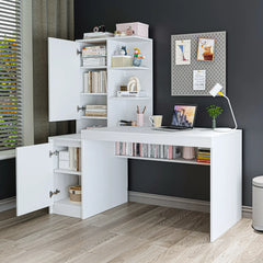 Kitaplıklı Çalışma Masası - Nora - Sol