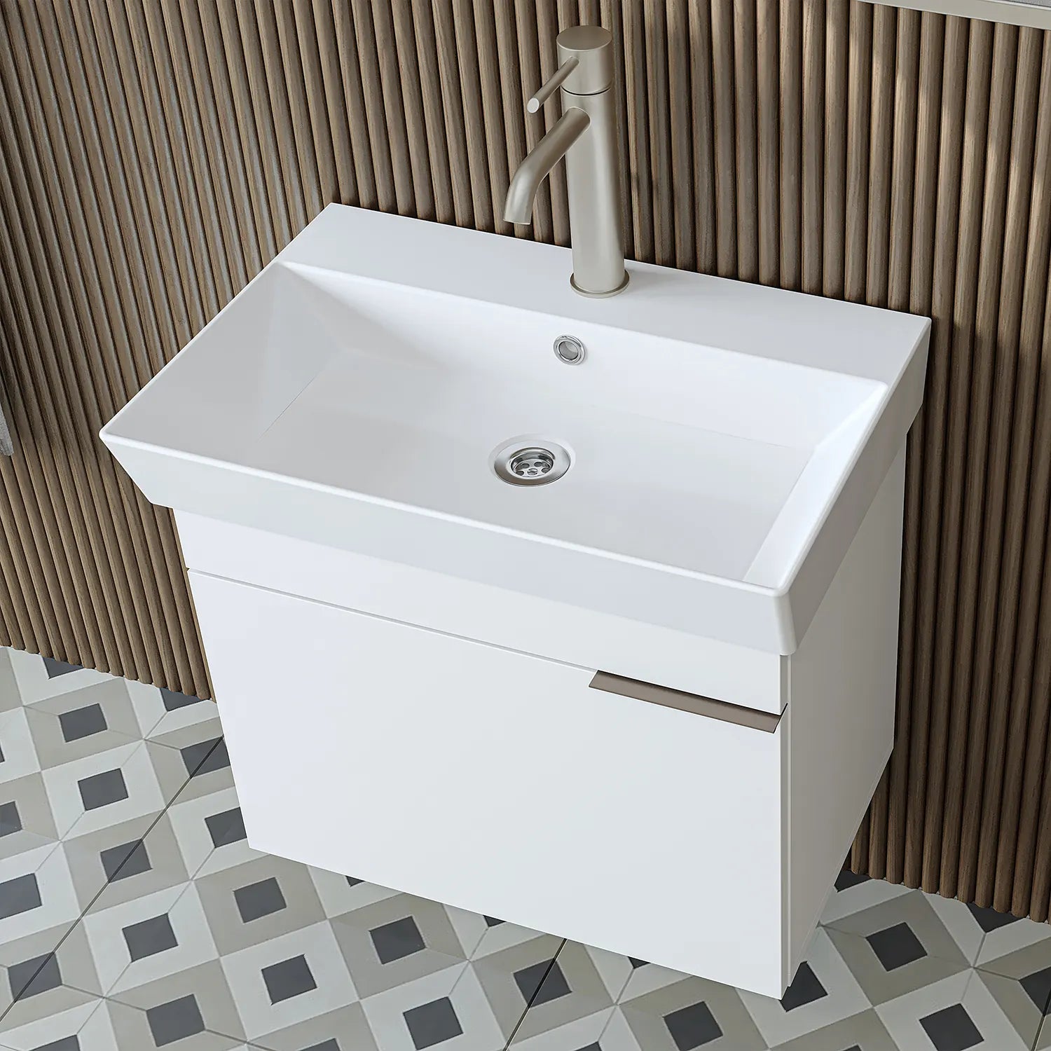 Lavabolu Banyo Dolabı 3lü Set - Likya