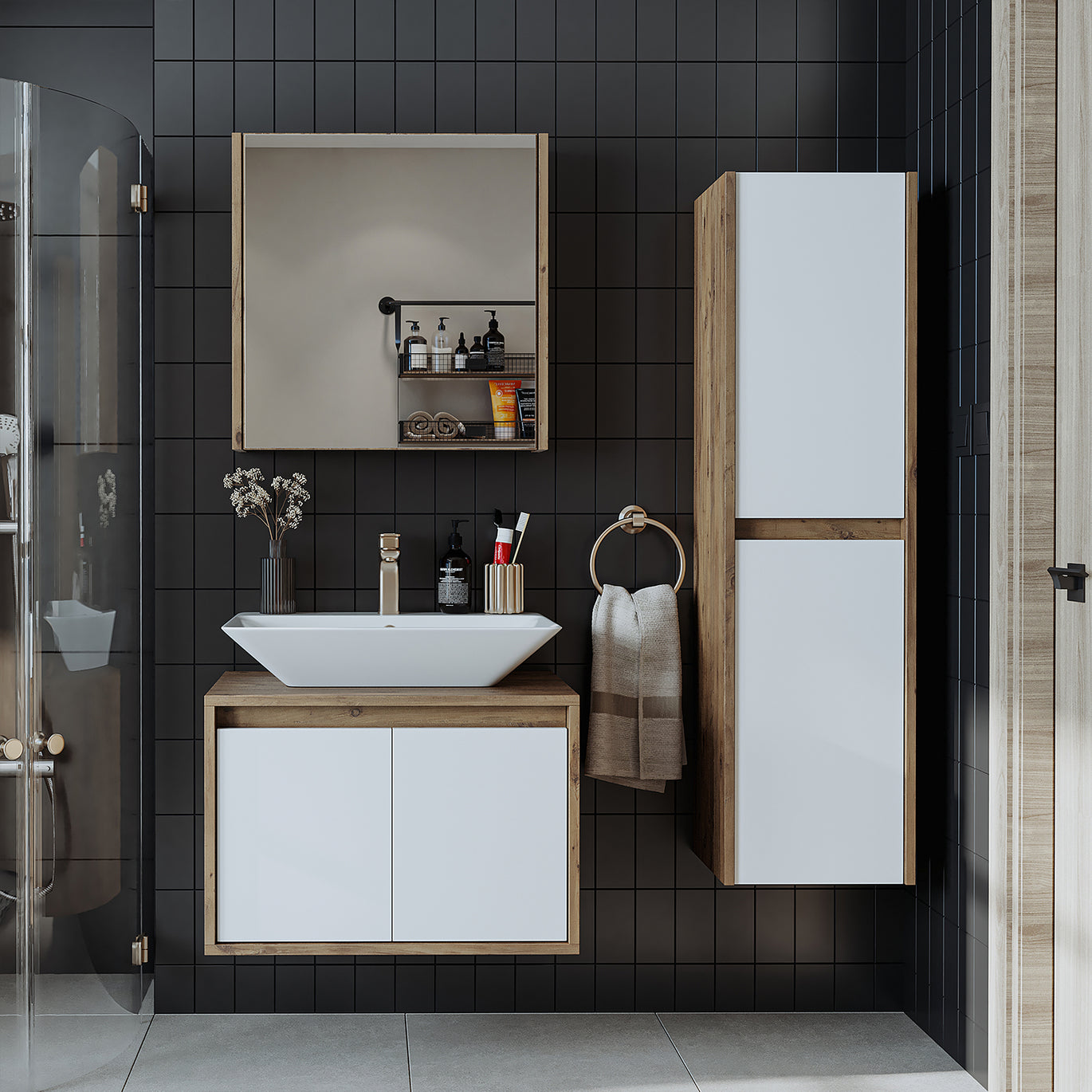 Lavabolu Banyo Dolabı Modelleri ve Fiyatları | Roomartstore ...