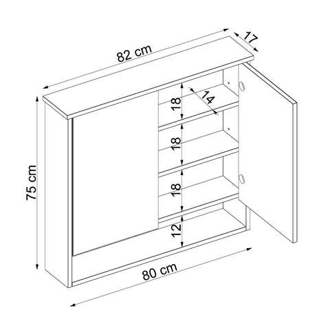 Aynalı Banyo Dolabı - Aria - Roomartstore.com.trbanyo dolabı2181