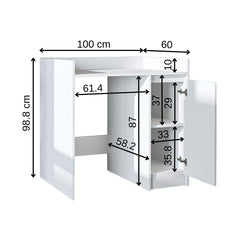 Çamaşır Makinesi Dolabı - Derin - 100cm - Roomartçamaşır makinesi dolabı2820