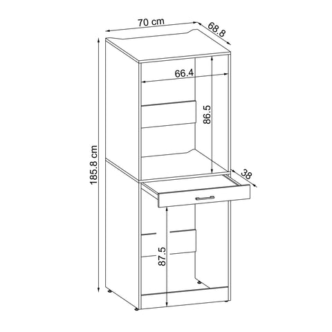 Kapaklı Çamaşır ve Kurutma Makinesi Dolabı - Dora - Roomartstore.com.trçamaşır ve kurutma makinesi dolabı2578