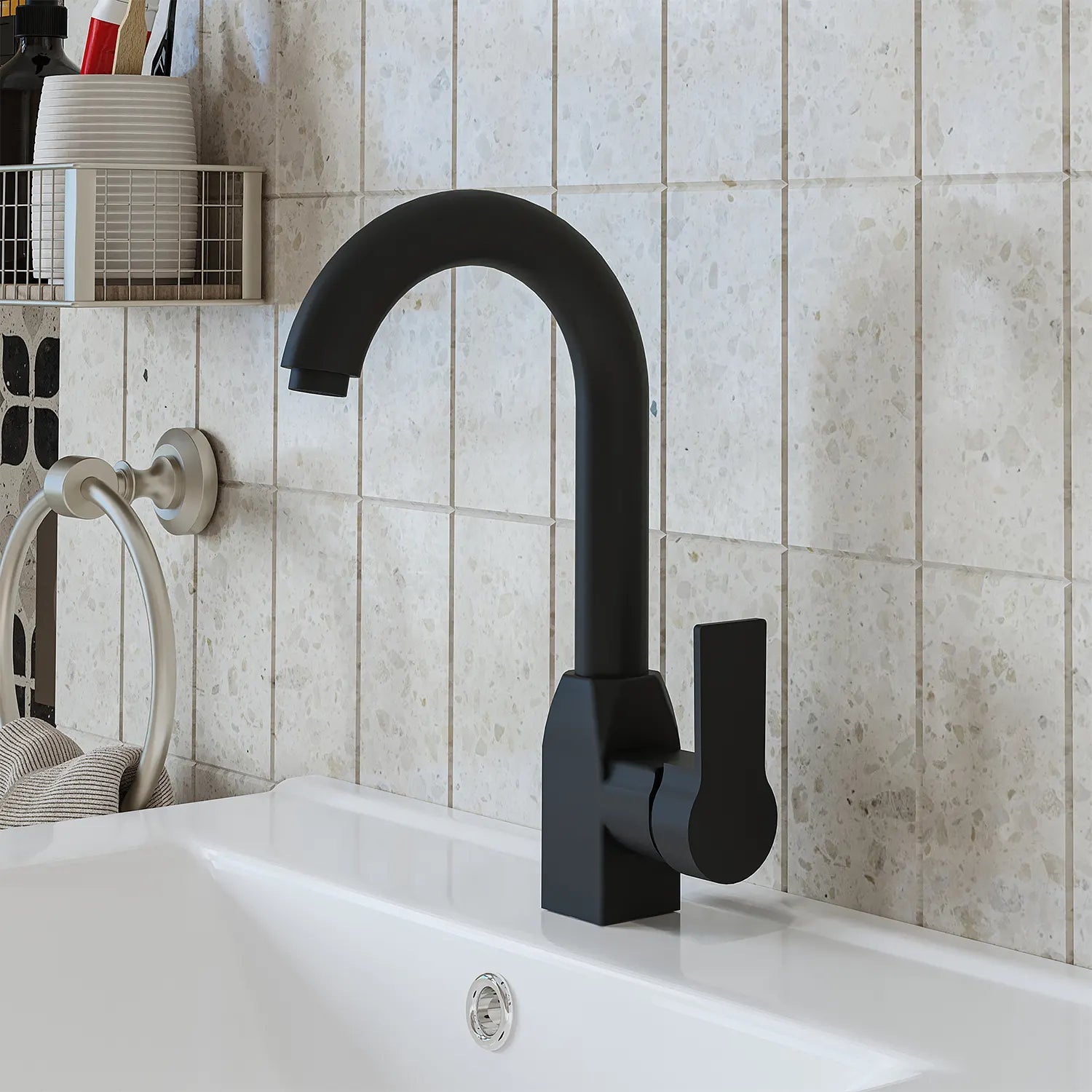 Kısa Kuğu Lavabo Bataryası - BT105 - RoomartBT105
