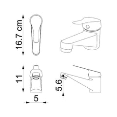 Kısa Lavabo Bataryası - BT102 - RoomartBT102