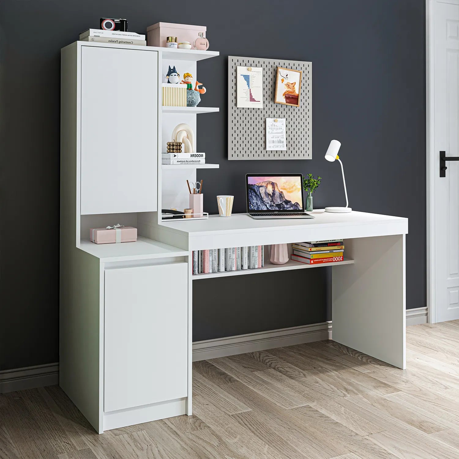 Kitaplıklı Çalışma Masası - Nora - Sol - Roomartçalışma masası2906