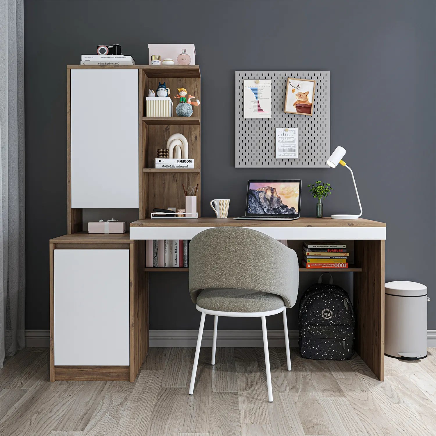 Kitaplıklı Çalışma Masası - Nora - Sol - Roomartçalışma masası2908