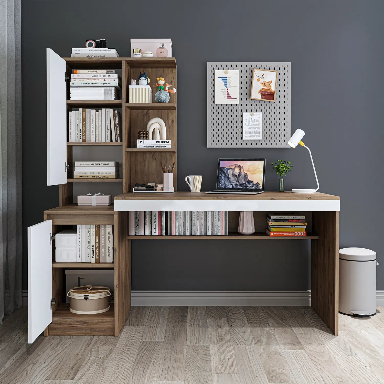 Kitaplıklı Çalışma Masası - Nora - Sol - Roomartçalışma masası2908