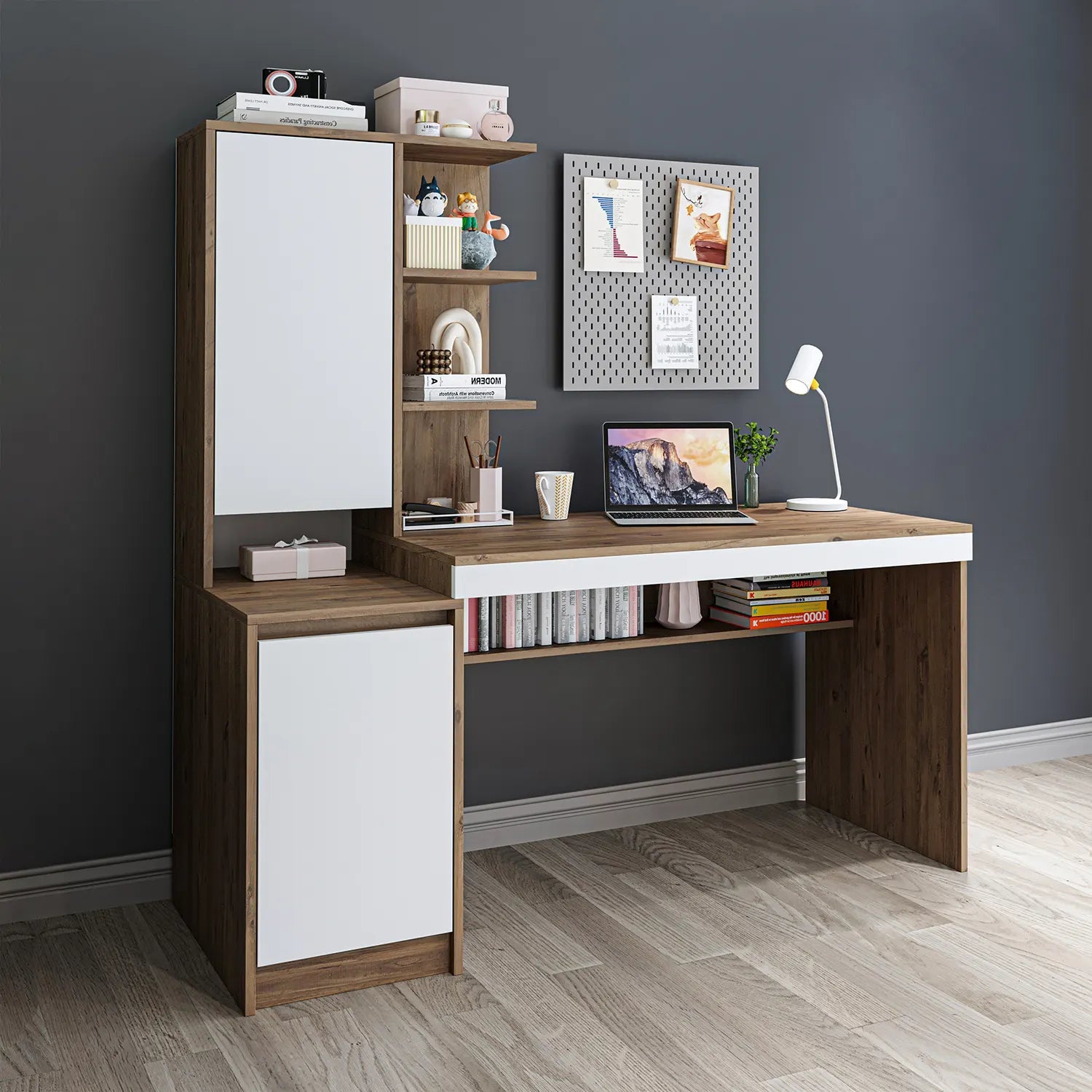 Kitaplıklı Çalışma Masası - Nora - Sol - Roomartçalışma masası2908