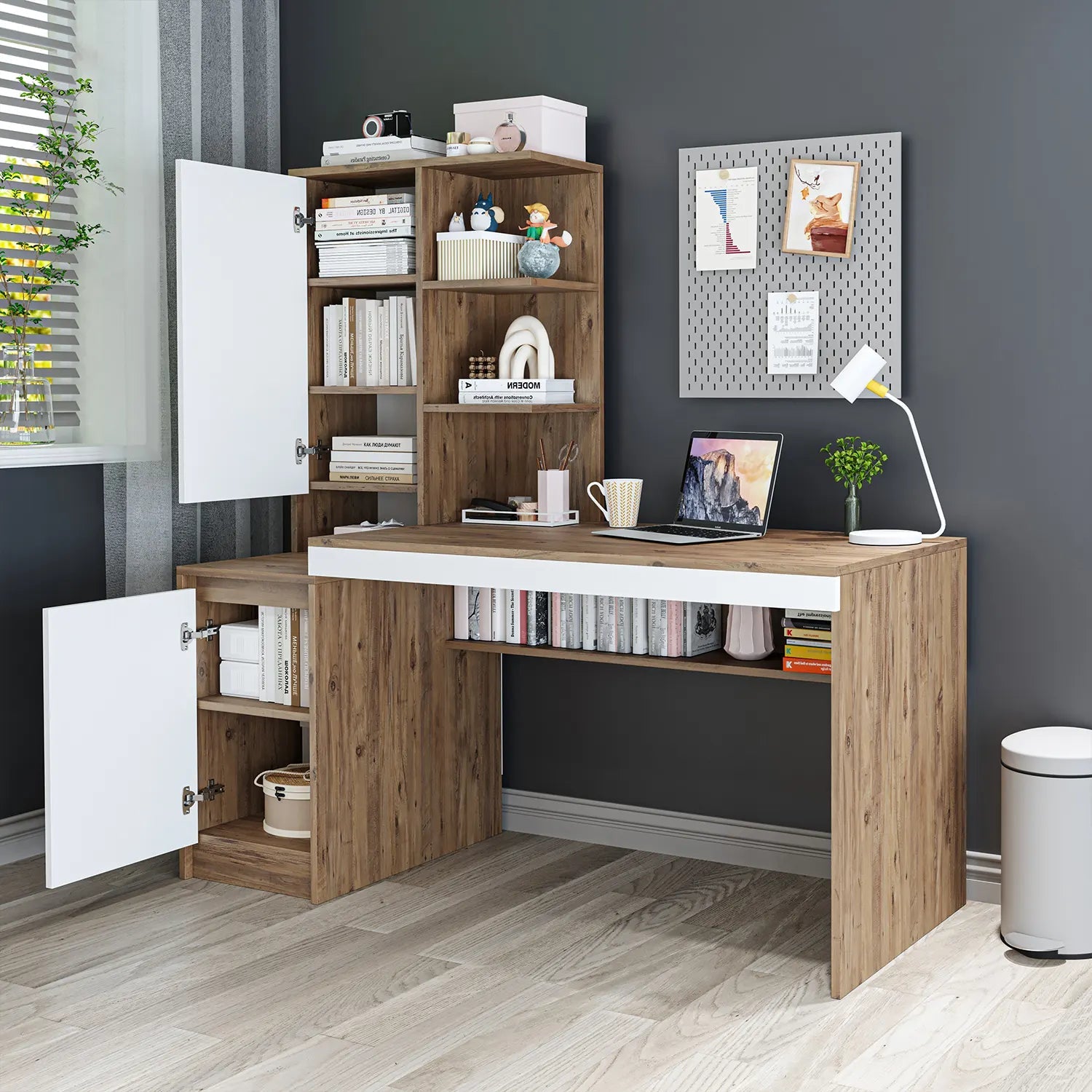 Kitaplıklı Çalışma Masası - Nora - Sol - Roomartçalışma masası2908