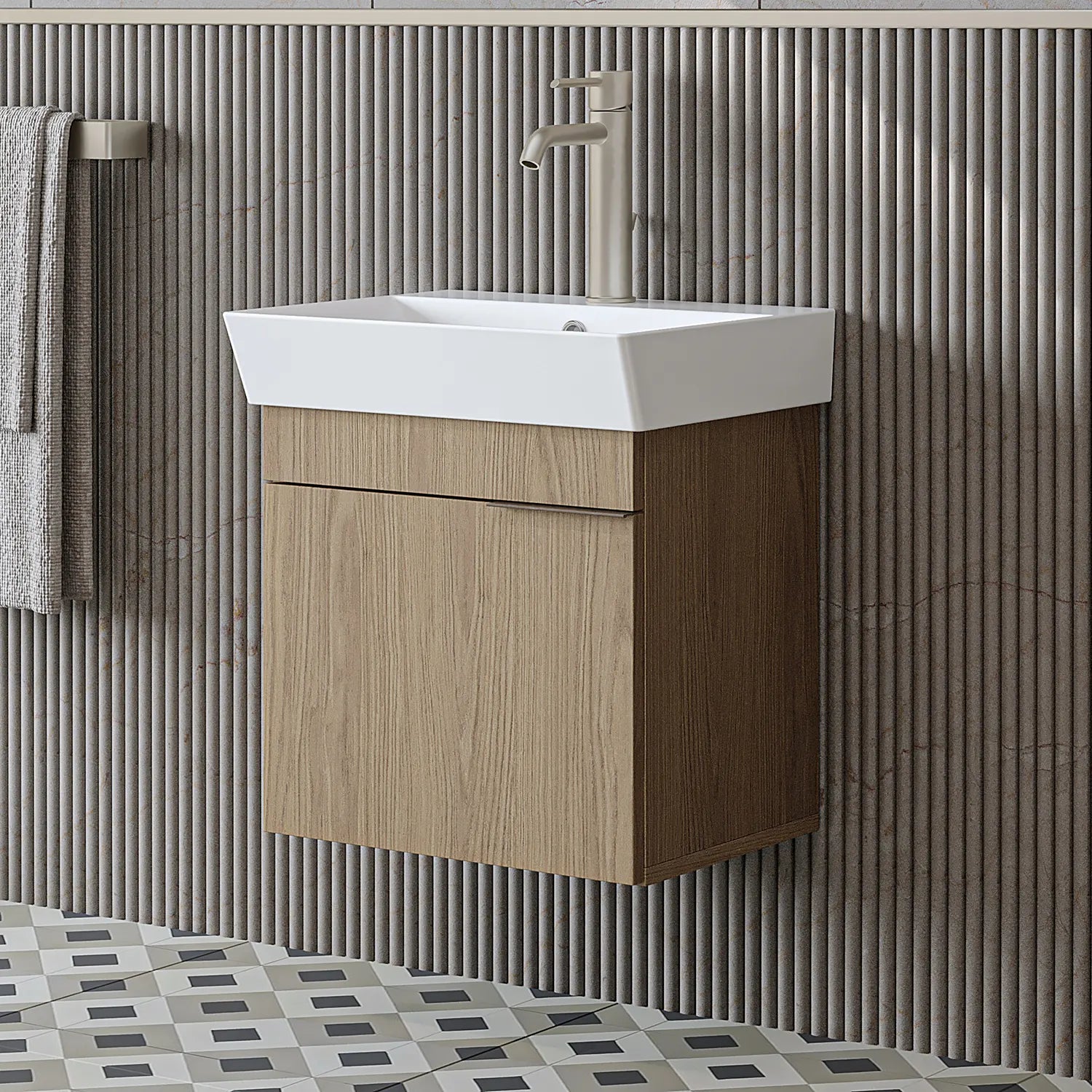 Lavabolu Banyo Dolabı - Likya - Roomartbanyo dolabı2889