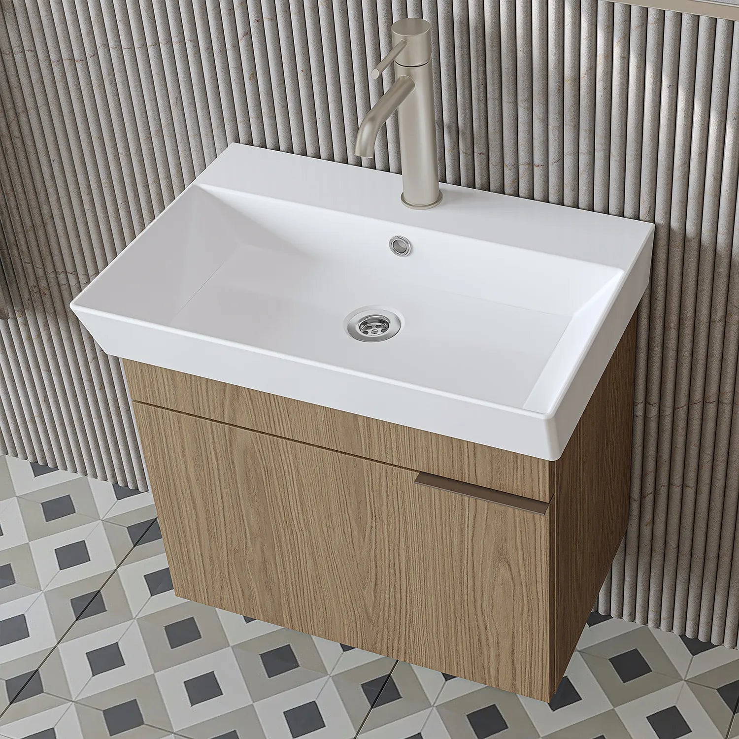 Lavabolu Banyo Dolabı - Likya - Roomartbanyo dolabı2890