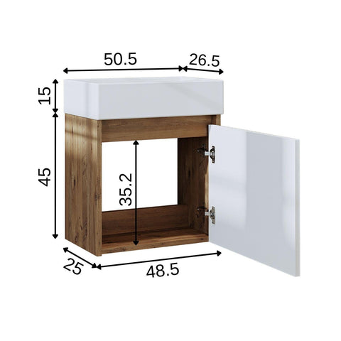 Lavabolu Banyo Dolabı - Mini - Roomartstore.com.trbanyo dolabı1953