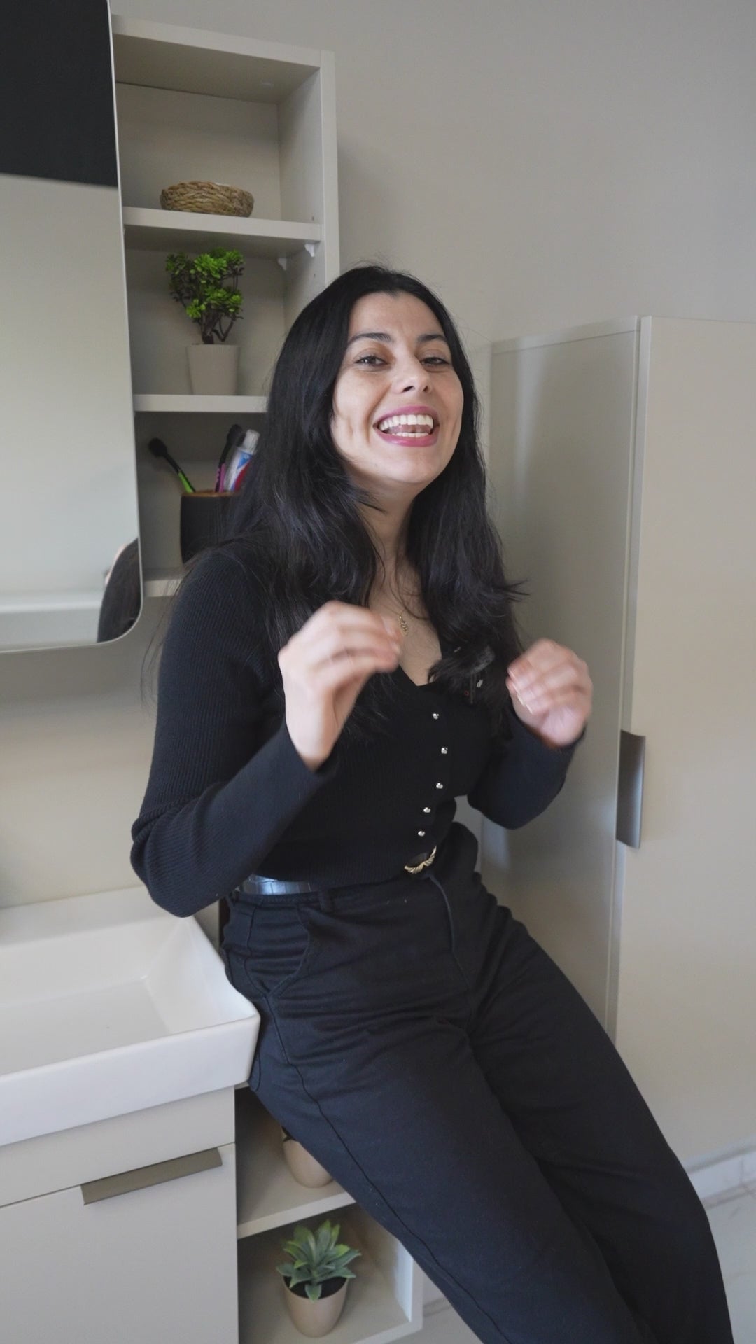 Lavabolu Banyo Dolabı 2li Set - Likya